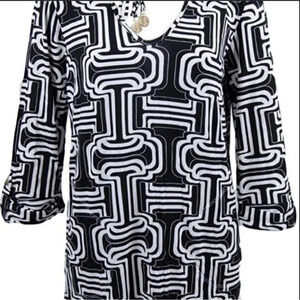 Macbeth Collection hooded tunic with pockets - small - L